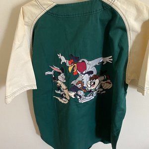 Warner Bros Loonie Tunes Button Up Shirt
